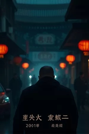 犯罪纪实剧《雾港迷踪》竖版海报，灰白色雾气与港口吊机